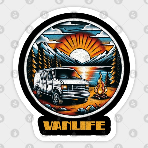 Summer Econoline Vanlife Sticker by Tofuvanman